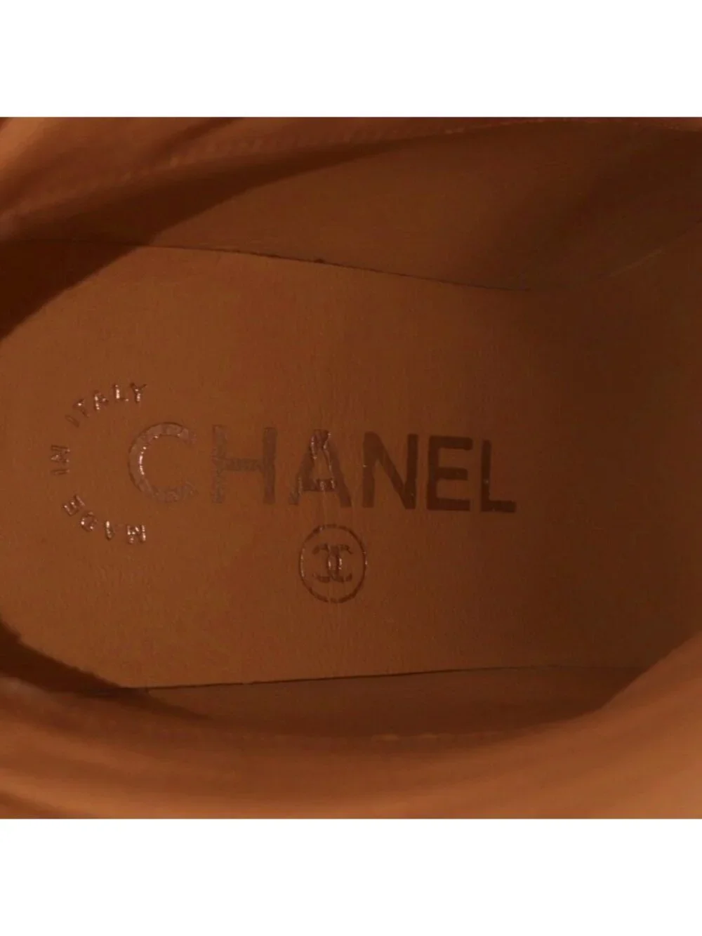 Chanel Boots Middle High Heels Pointed Toe CC Logo Suede 36c Black